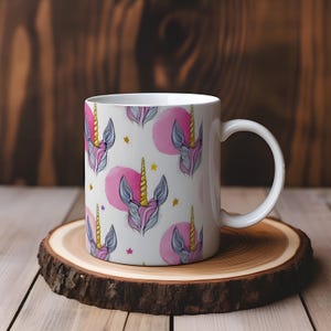 Cute Unicorn Head Unicorn Horn Ceramic 11oz Mug