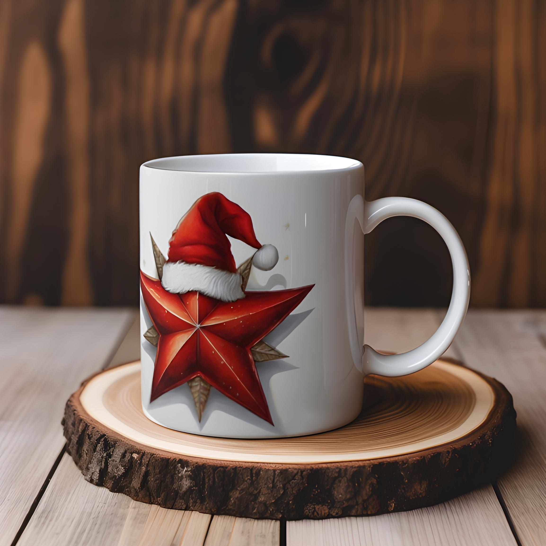 クリスマスツリーの星 セラミックマグ 11オンス - Etsy 日本