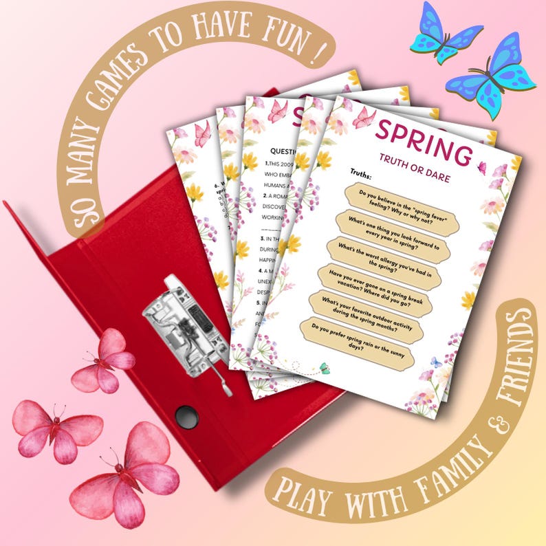 65+ Spring Games Bundle Printable Activities for Adults, Kids, Seniors ...