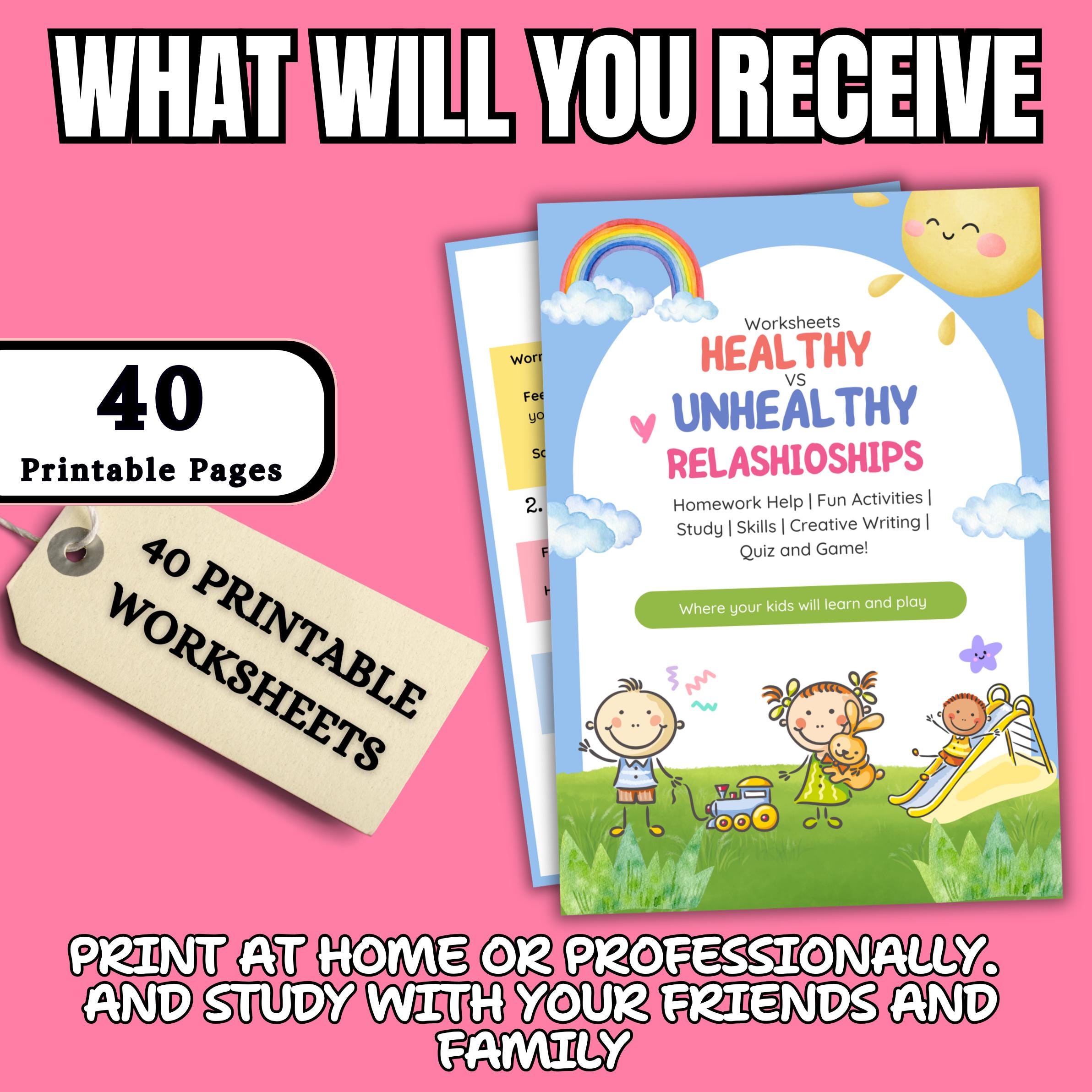 Identifying healthy and unhealthy relationships: a printable SEL guide.