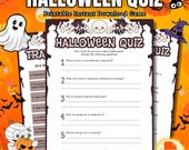 Halloween Quiz Game | Printable Trivia for Parties, Classroom (Digital Download)