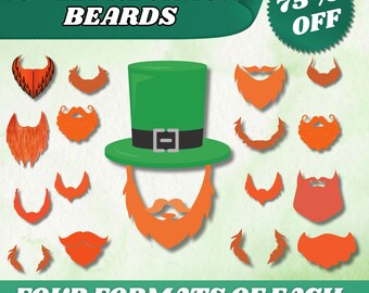 Leprechaun Beard Add Your Own Face PNG | DIY St. Patrick’s Day Face Cutout | Funny Irish Photo Prop | Digital Download, Face Photo Picture