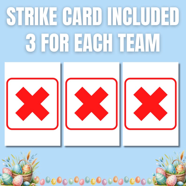 Easter Family Feud Game | Fun Easter Trivia for Kids & Adults | Printable Easter Party Game | Holiday Game Night | Easter Team Challenge image 5