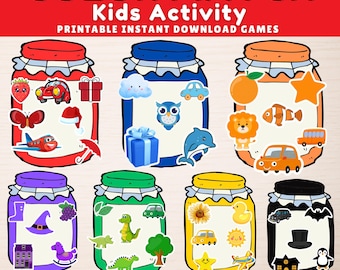 Color Matching Activity for Kids | Toddler Color Recognition Game | Montessori Printable | Preschool & Homeschool Learning Activity