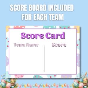 Easter Family Feud Game | Fun Easter Trivia for Kids & Adults | Printable Easter Party Game | Holiday Game Night | Easter Team Challenge image 4