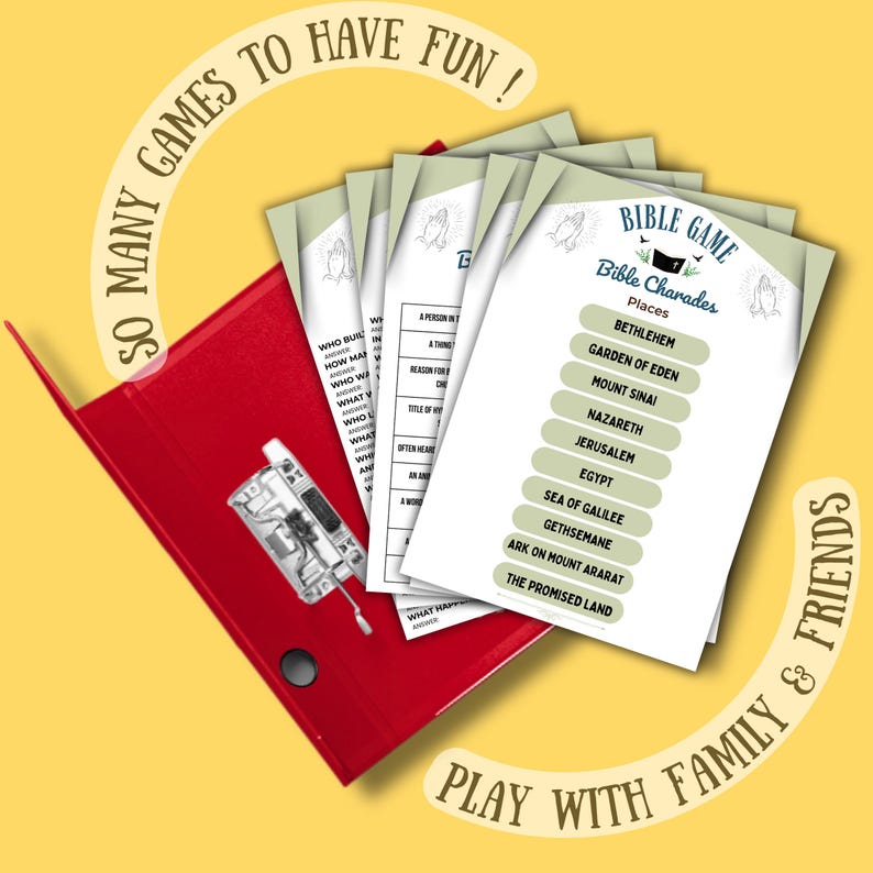 Bible Games Mega Bundle 65+ Printable Christian Games for Kids & Adults ...