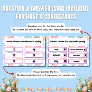 Easter Family Feud Game | Fun Easter Trivia for Kids & Adults | Printable Easter Party Game | Holiday Game Night | Easter Team Challenge image 2