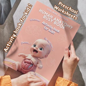 Human Anatomy Busy Book Printable | Preschool Worksheets & Toddler Activities | Homeschool Curriculum and Early Learning Anatomy Resources