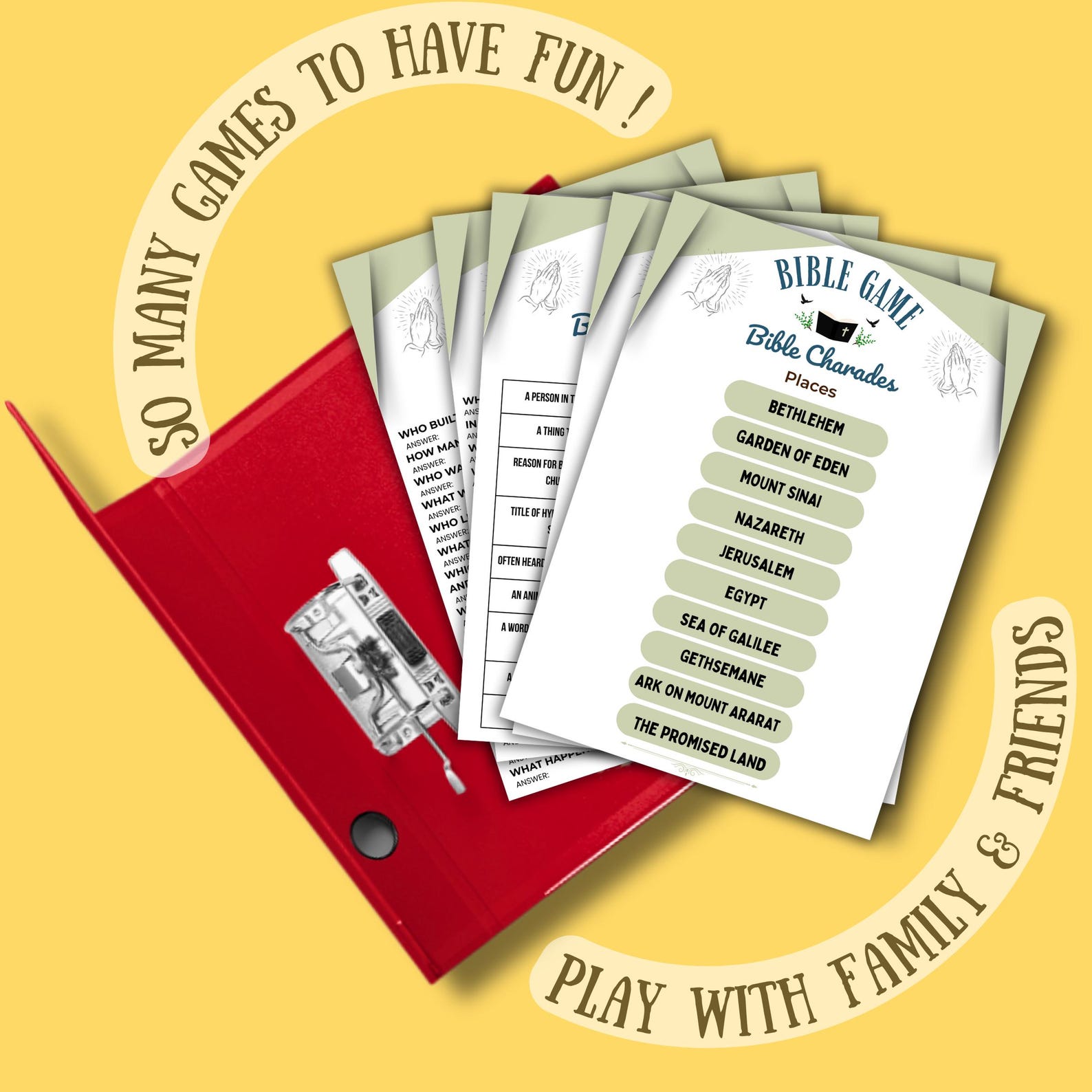 Bible Games Mega Bundle Printable – 50+ Fun Christian Activities for ...