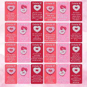 Girls' Night Gesellschaftspiel | Galentine's & Bachelorette Digitale Trinkkarten | 155+ Kartendeck für Hen Do, Girls’ Night In, fun Party Vibes