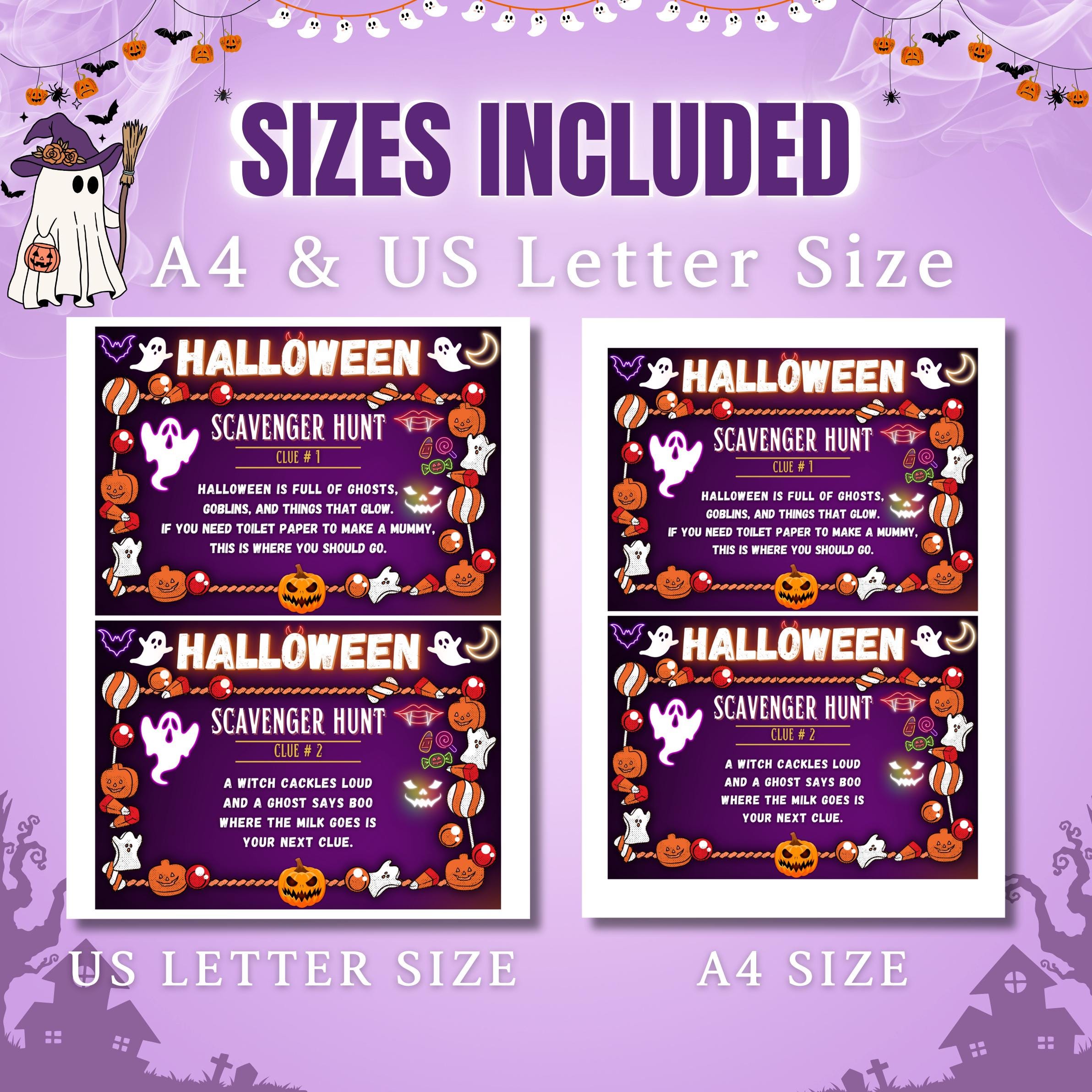 Halloween Scavenger Hunt | Fun Indoor & Outdoor Treasure Hunt for Kids ...