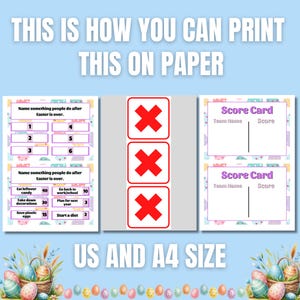 Easter Family Feud Game | Fun Easter Trivia for Kids & Adults | Printable Easter Party Game | Holiday Game Night | Easter Team Challenge image 6