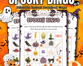 Halloween Bingo Game | Festive Spooky Bingo for Kids, Teens & Adults | Printable Halloween Fun for Parties, Family | Classroom Activities