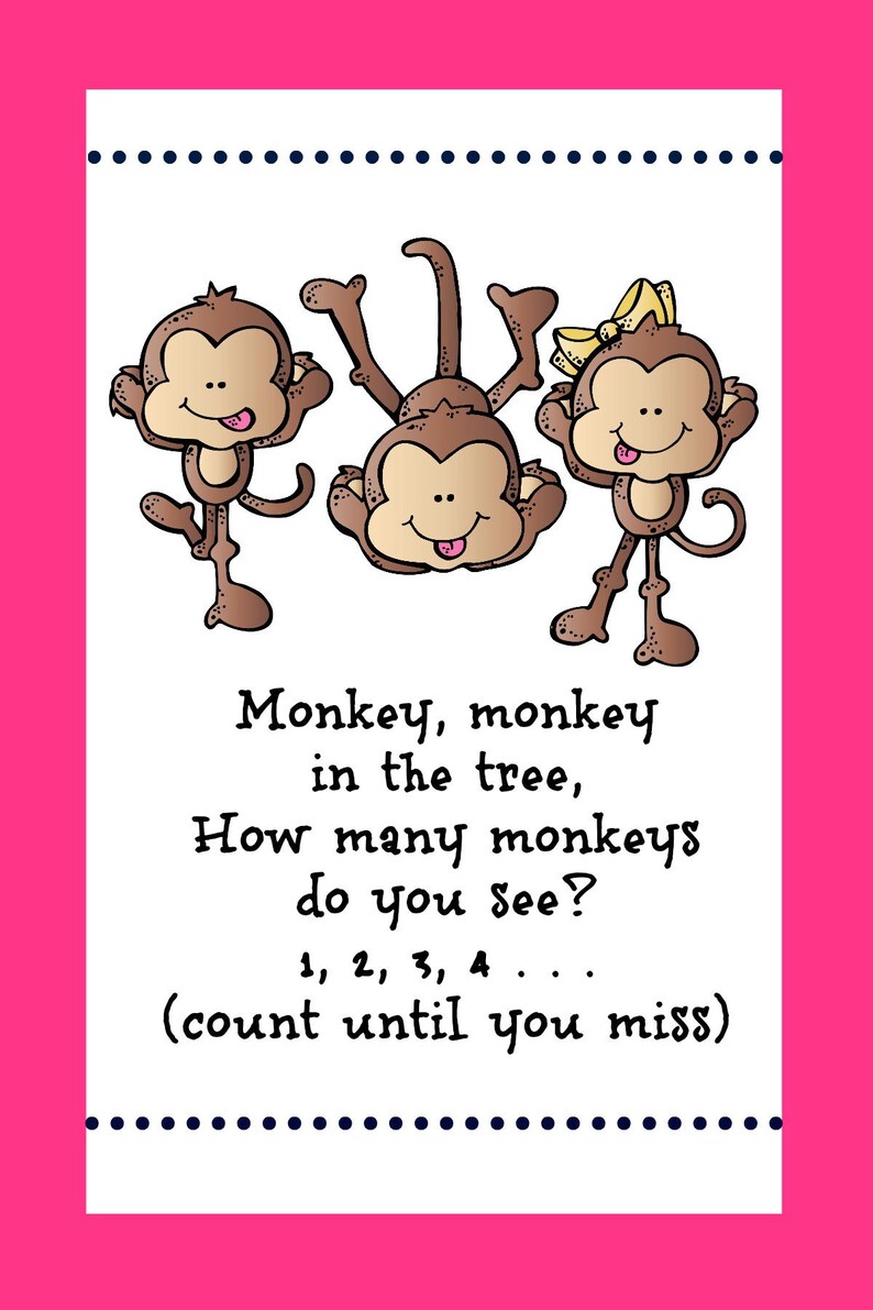 10 Jump Rope Rhyme Cards Printable Instant Download | Etsy