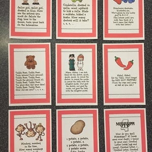 10 Jump Rope Rhyme Cards Printable Instant Download - Etsy Canada