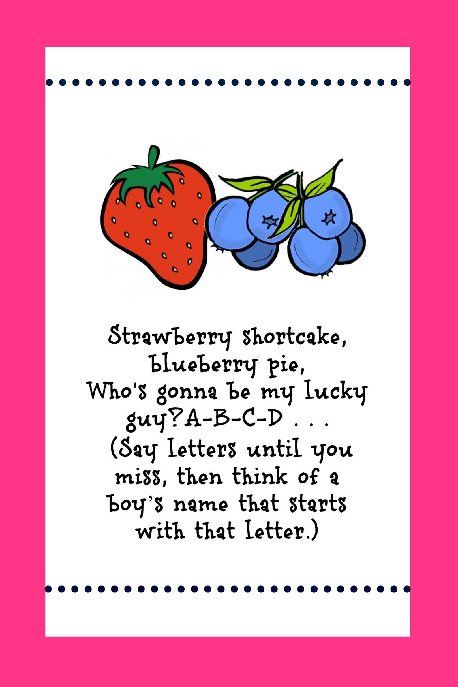 10 Jump Rope Rhyme Cards, Printable Instant Download Etsy Canada