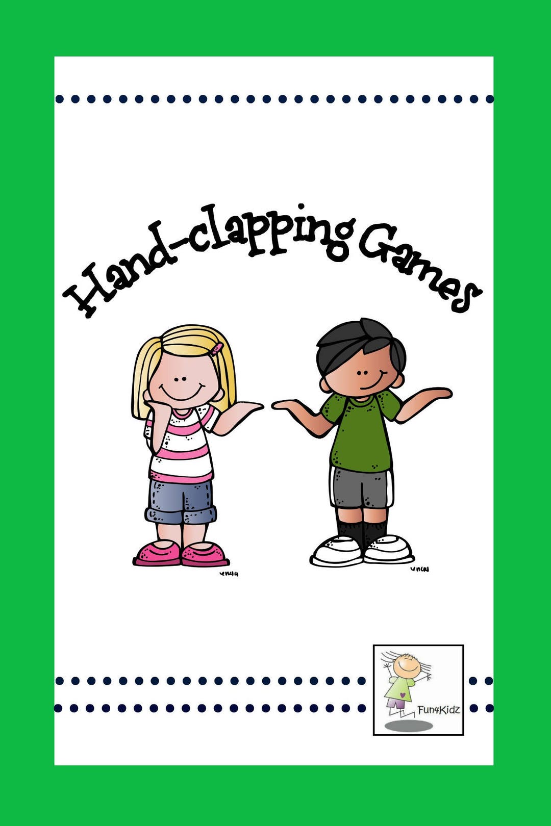 10 Hand-clapping Game Cards Printable Instant Download - Etsy