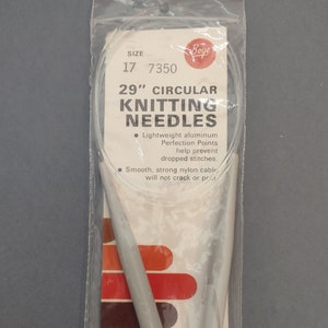 Boye Knitting Needles Circular Size US 2 Anodized Aluminum 29 Inch