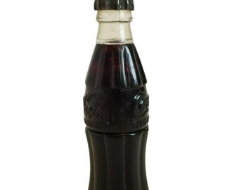 Vintage Miniature Coca-Cola Bottle Lighter Metal Cap