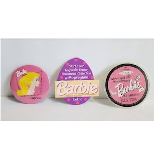 Vintage Barbie Pins Lot Enesco Hallmark 35th Anniversary Keepsake Ornament Pin