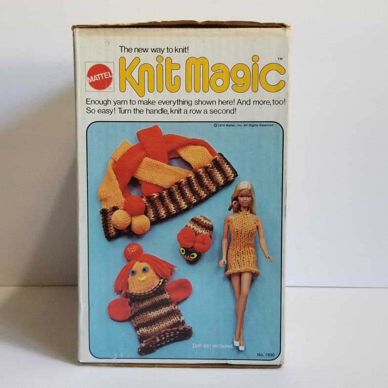 Vintage Knit Magic Mattel Retro Toy 1974 Knit machine Vintage Etsy