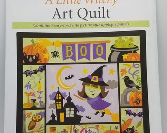 Halloween Quilt A Little Witchy Art Quilt Book Sewing with Nancy Figgy Pudding Designs Picturesque applique