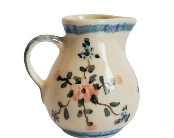 Ceramika Artystczna Boleslawiec Cream Pitcher Creamer 3" Made in Poland