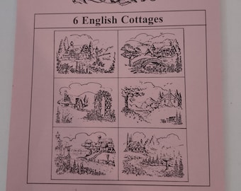 Vintage TENDER TOUCHES 6 English Cottages Pattern and Printed Fabric Item#JJ-100