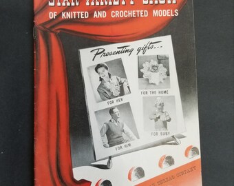 Vintage Crochet Pattern Book: Star Variety Show of Knitted and Crocheted Models, Star Book 21, 1942