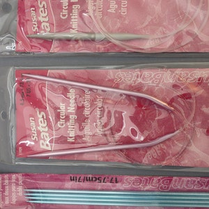 Susan Bates Silvalume Knitting Needles Lot Size 15 circular 36 Size 7 circular 29 Size 3 Double point image 6