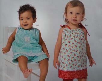 Easy Baby Pattern Top Panties,Pants Simplicity Pattern A1188 Baby Sizes XXS to Large Newborn to 18months