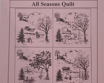 All Seasons Quilt TENDER TOUCHES Pattern and Printed Fabric