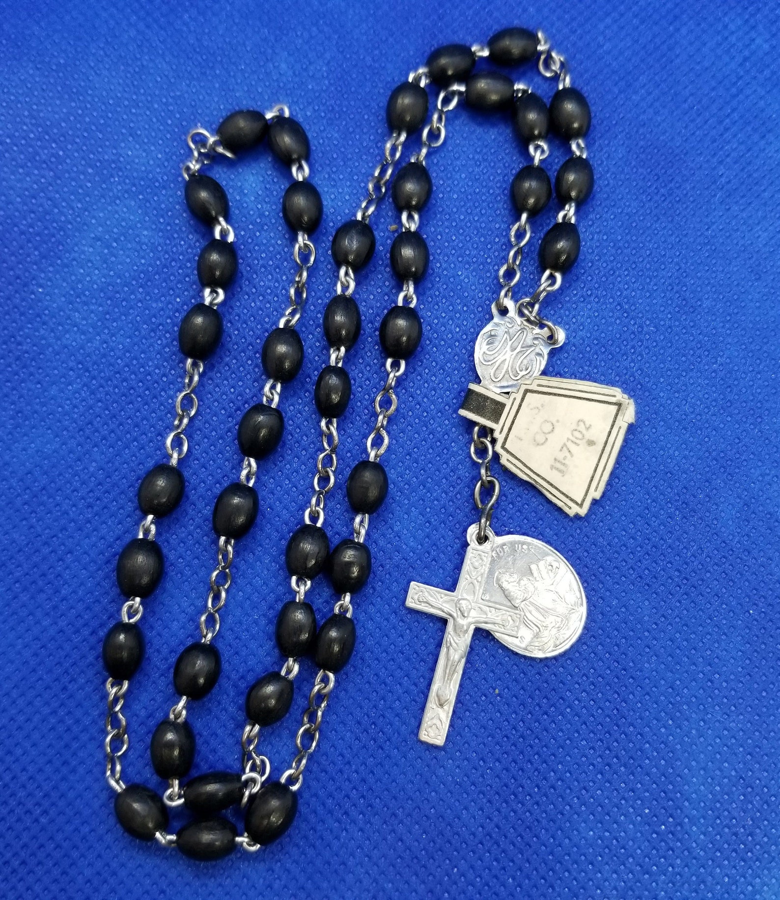 Vintage 39 Bead Catholic Prayer Beads Rosary S. Francis Etsy