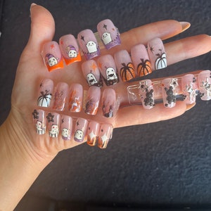 Halloween press on nails