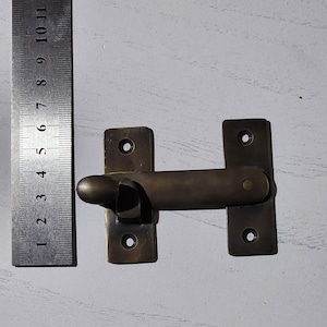 Solid Brass Hook Latch: Antique Style, 7.3 cm