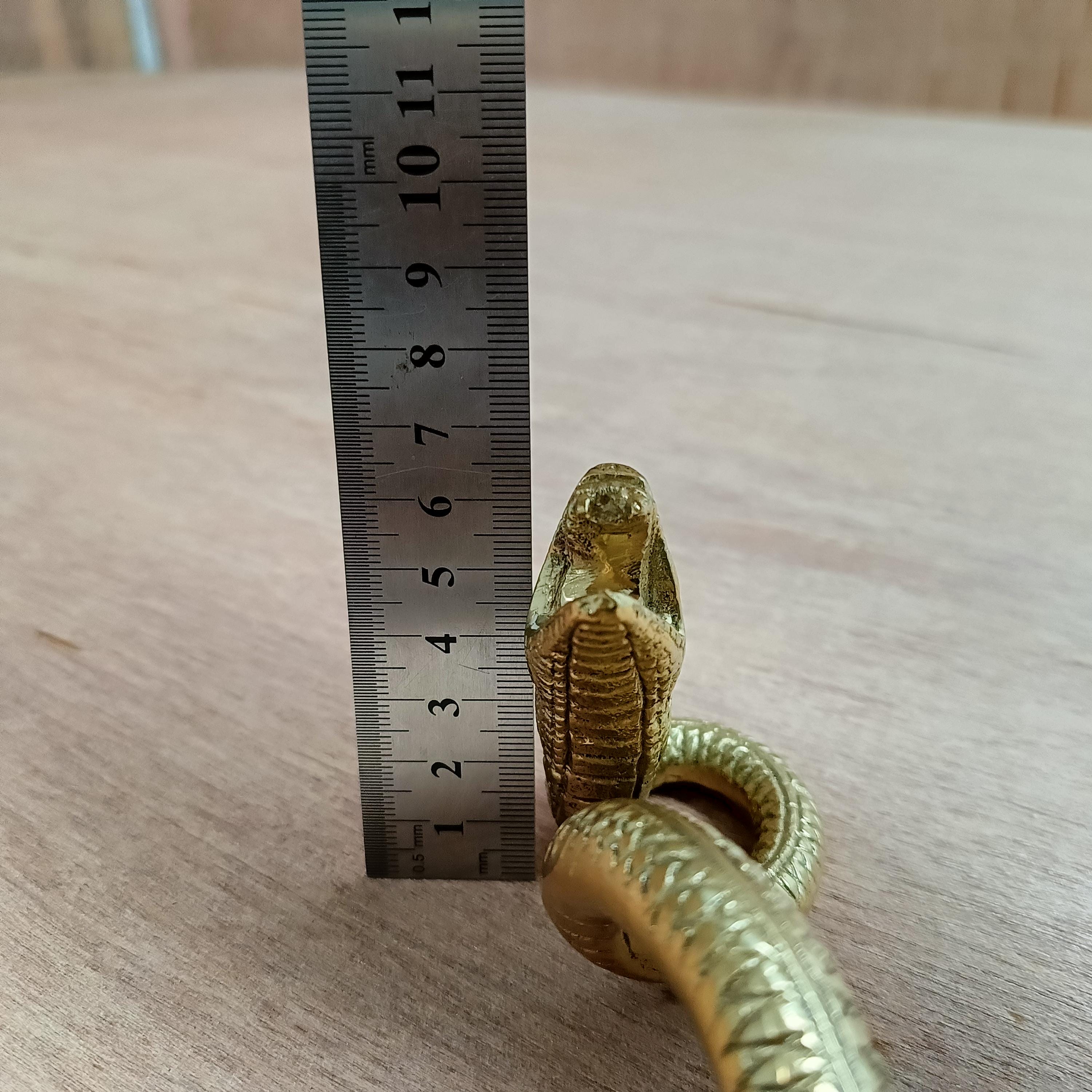 Poignée de porte serpent en laiton massif faite main