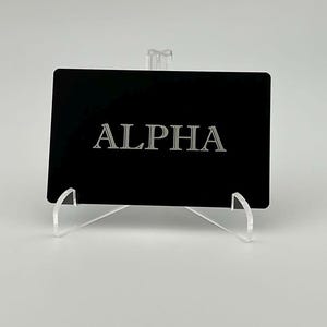 Alpha Meme Karte - Lasergravierte Slang Definition Karte aus Metall - Lustiges Internet Geschenk