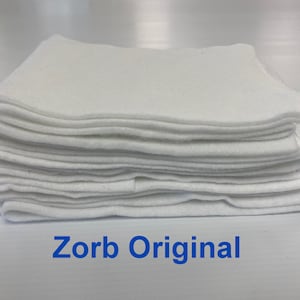 Zorb® Original Super Absorbent Fabric W-201 W-202 Made in USA Sold by Yard Absorbent  Fabric Hypoallergenic Antimicrobial 