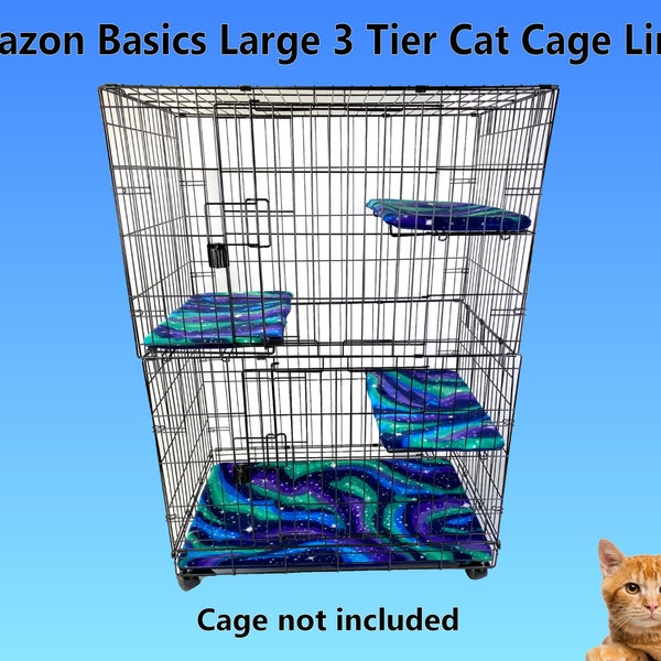 Fleece Liners for Amazon Basics Large 3 Tier Cat Cage