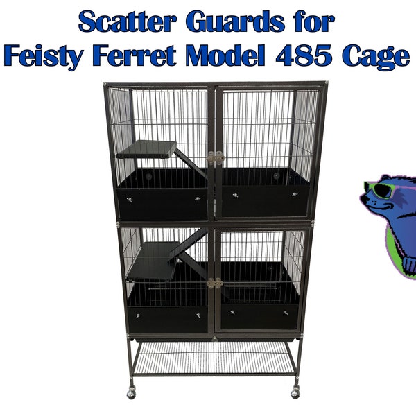 Scatter Guards for Feisty Ferret Prevue cage - Poop Guards