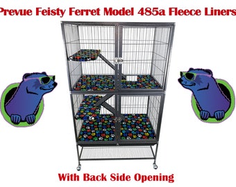 Prevue Feisty Ferret Absorbent Fleece Liners For Model 485a with Side Opening