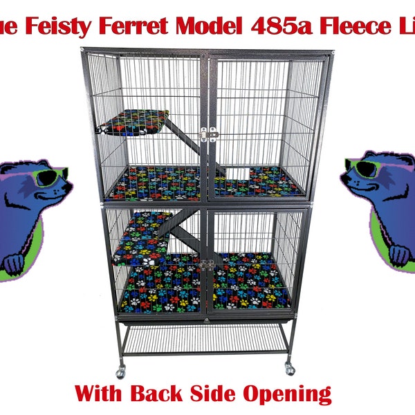 Prevue Feisty Ferret Absorbent Fleece Liners For Model 485a with Side Opening