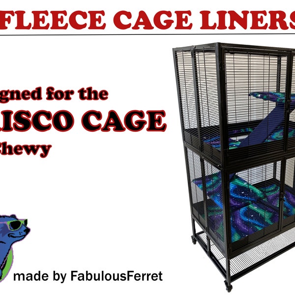 Fleece Cage Liners for Frisco Cage by Chewy.com for Ferrets, Chins, and other little Critters