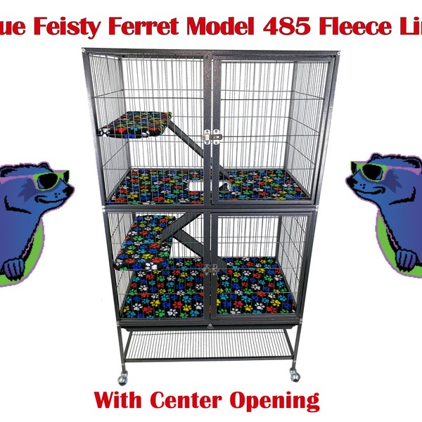 Prevue Feisty Ferret Absorbent Fleece Liners For Model 485 Center Opening