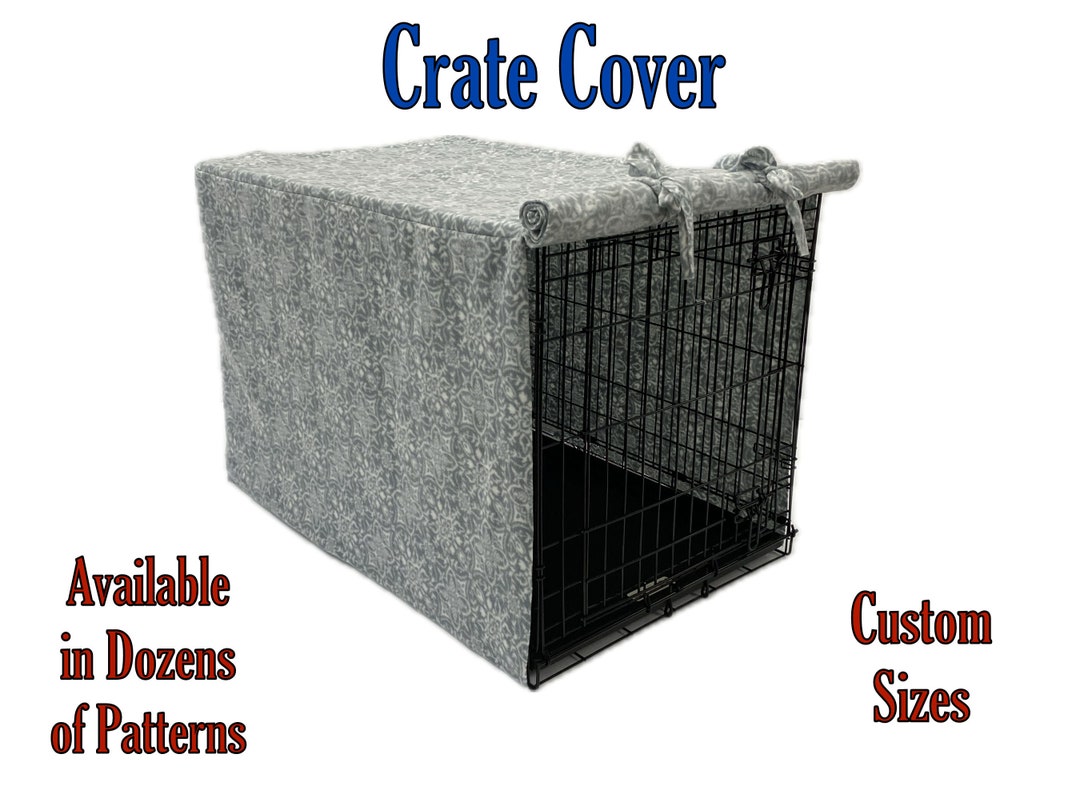 Picture of Custom Pet Crate Cover, You Choose Size and Fabric Pattern - Etsy