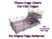 C&C Cage Liners Washable Absorbent Fleece Bedding with Sidewalls made by Piggy BedSpreads 