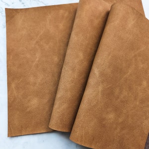 Mini Quilted Textured Plain Durable Leather Shiny Brown Vinyl Upholstery  Fabric Sold by the 1 Metre 