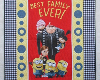 Despicable Me, Best Family Ever! Quilt or Wall Hanging