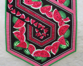 Large Watermelon Table Runner made from a Border Print