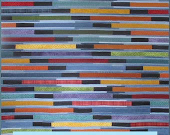 Slats Denim Quilt and Rug Pattern / PDF Digital Pattern Download